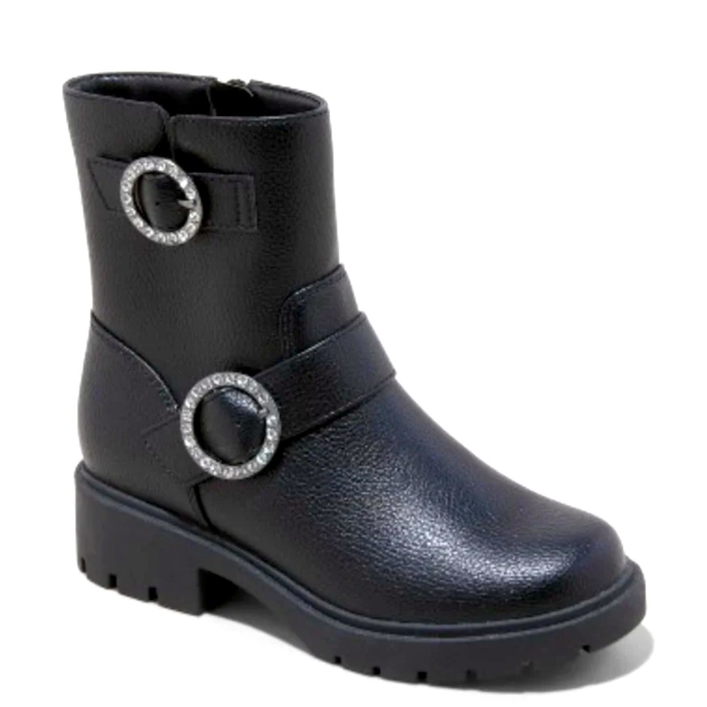 Art Class Kid’s Perry Buckle Boots Girl’s Size: 8 NWT Black Black Ankle Boots